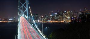 Bridge at night background
